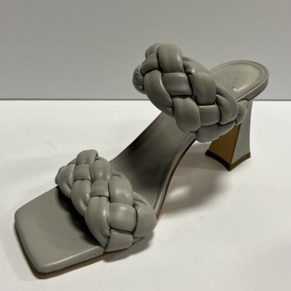 Marc Fisher Womens Hammy Sandal Silver Size 8.5 M - Picture 1 of 5